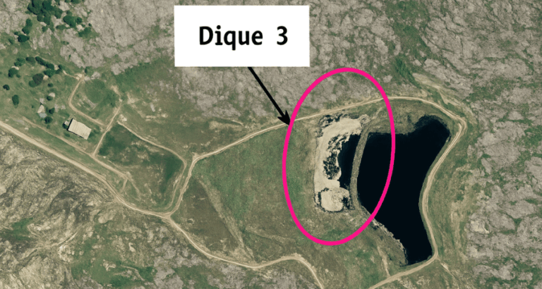 PREOCUPACIÓN POR LA RUPTURA DE UN DIQUE EN LA MINA DE URANIO LOS GIGANTES