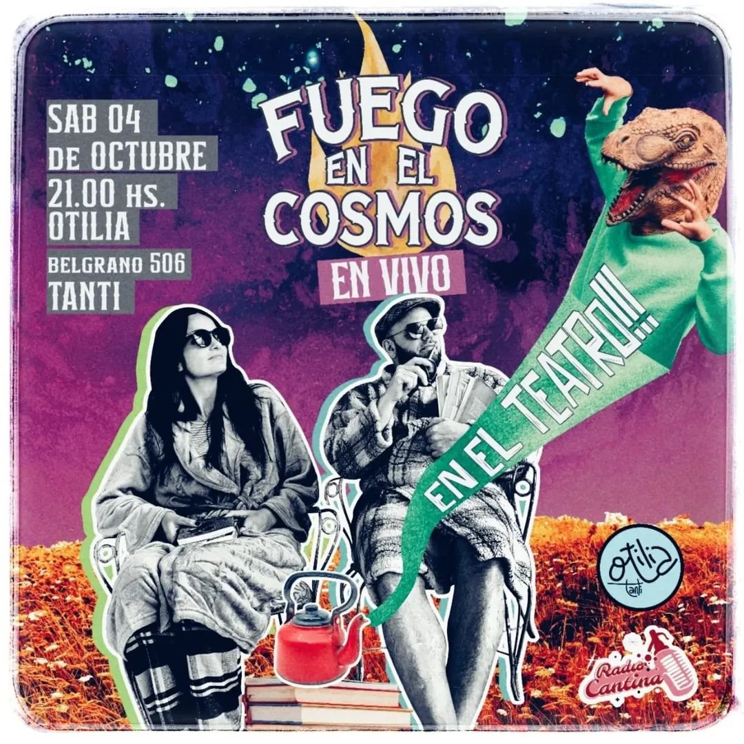“FUEGO EN EL COSMOS” SALE DE LA RADIO Y LLEGA AL TEATRO CON SU PRIMERA TRANSMISIÓN EN VIVO