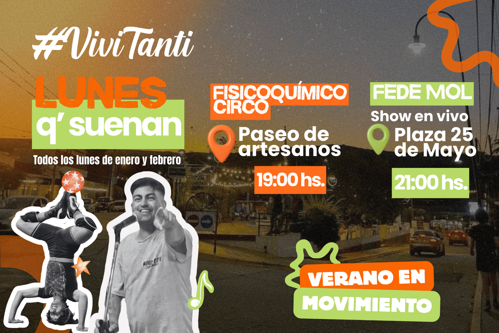 TANTI PRESENTA SU GRILLA FIJA DE VERANO 2026 CON ACTIVIDADES TODOS LOS DÍAS